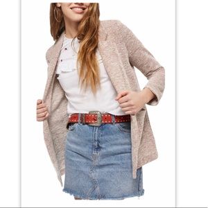 Topshop boucle knit jersey boyfriend blazer